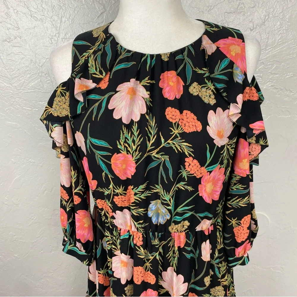 Kate Spade New York Blossom Cold Shoulder mini Dress size 4 Preppy Designer